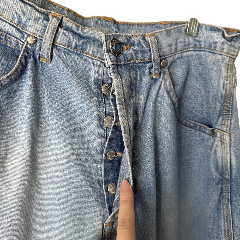 Vintage Bob Allen Carpenter Jeans Mens 36x32 Light Blue Denim Workwear Pants 90s